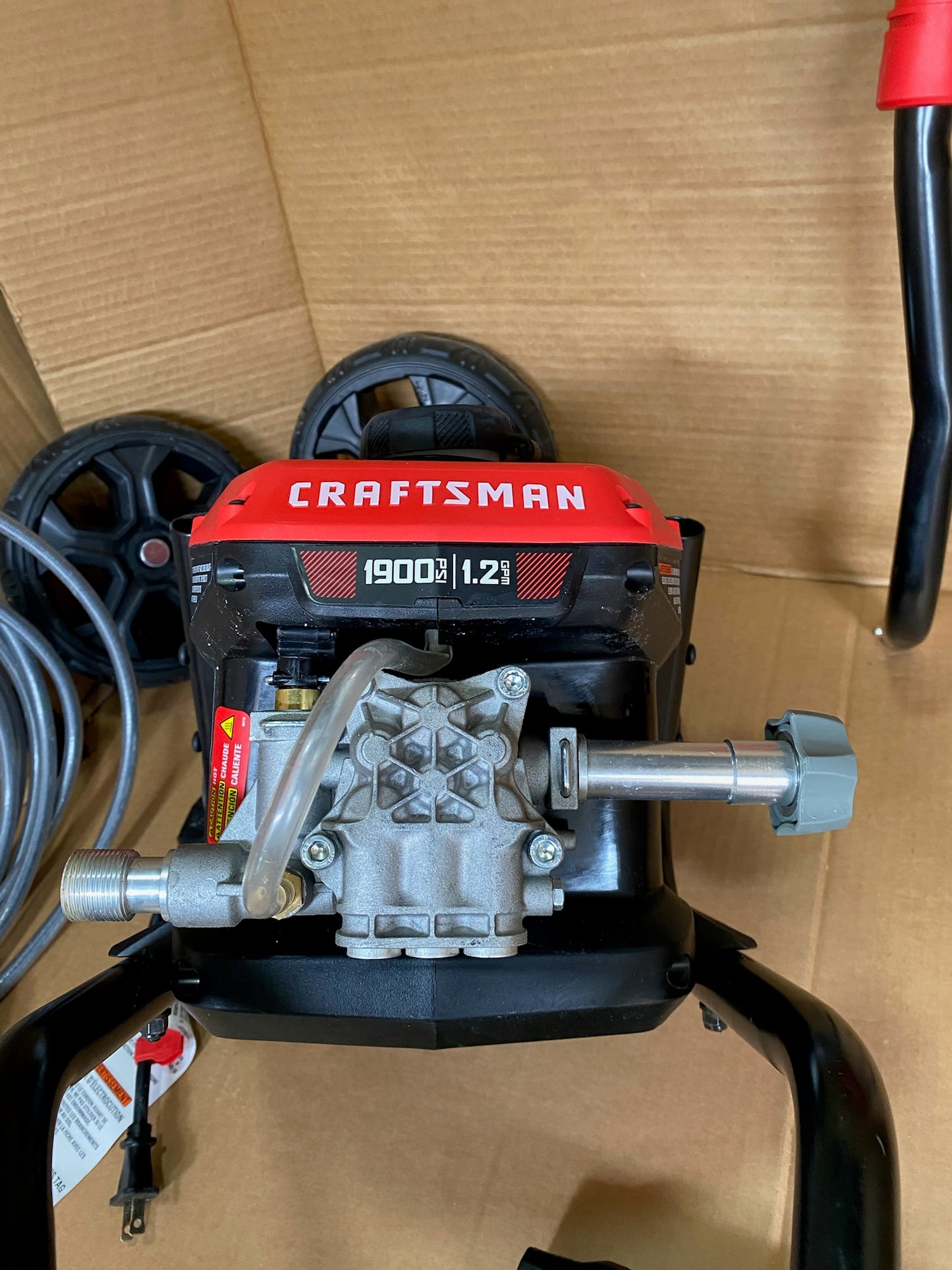 CRAFTSMAN 1900PSI Electric Cold Water Pressure Washer, 1.2-GPM