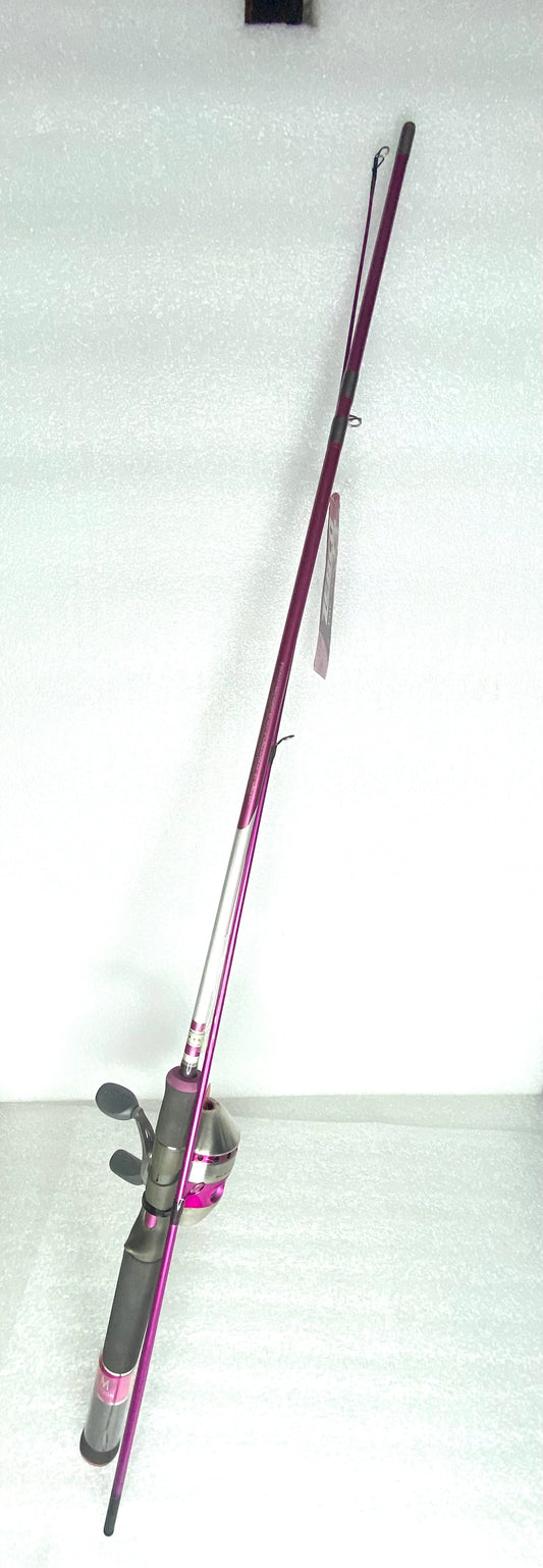 new Other - The New Ladies Zebco 33 Spincast Combo 10lb Cajun Line Pink - (READ)