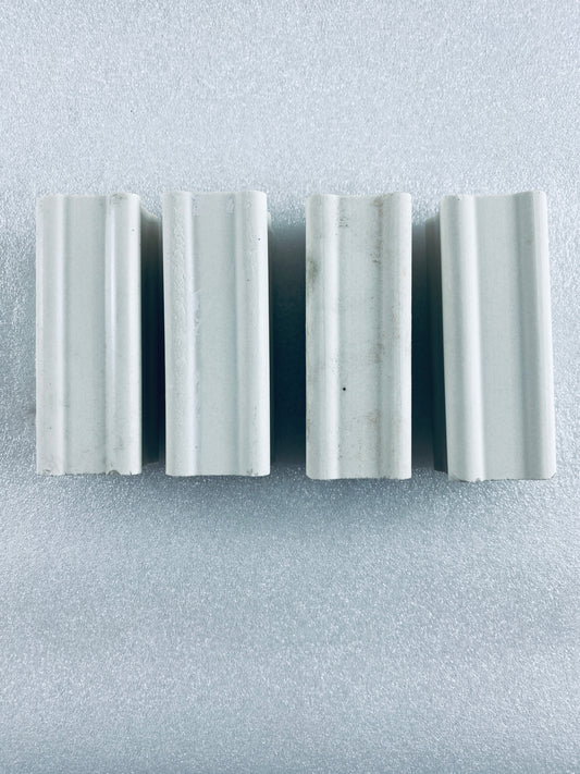 Lot Of 4 - Kiln Approx. 4" Tall x 1 1/2" Wide Squared End Posts
