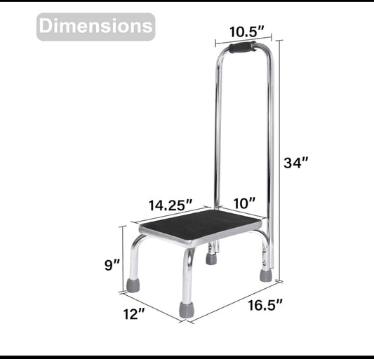 New Other Vaunn Medical Foot Step Stool With Handle & Anti Skid Rubber Platform