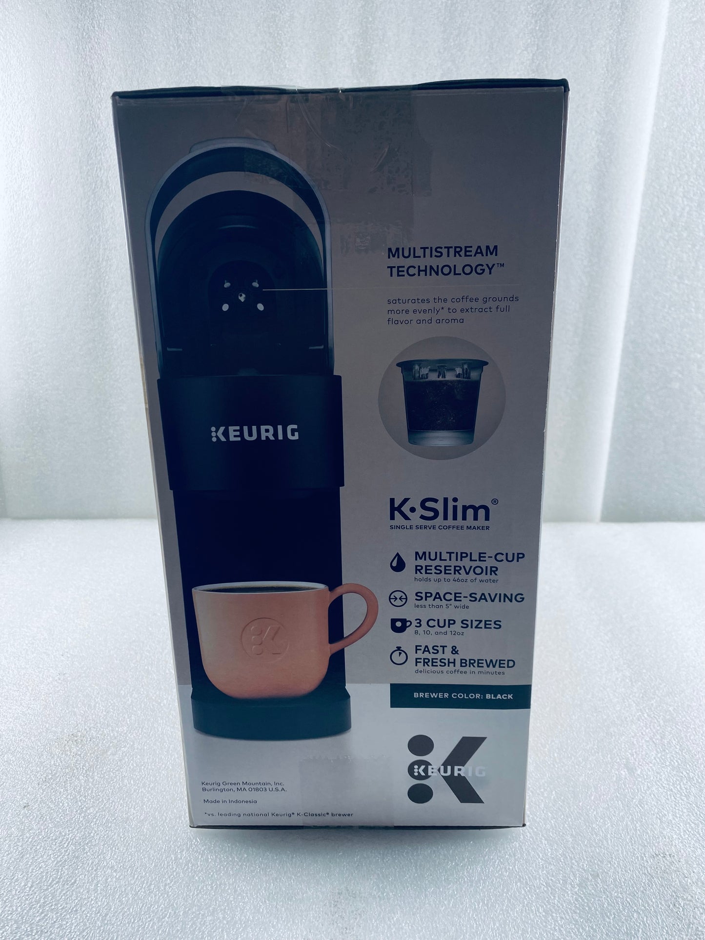 New Open Box Keurig K-Slim Single Serve Coffee Maker, Black