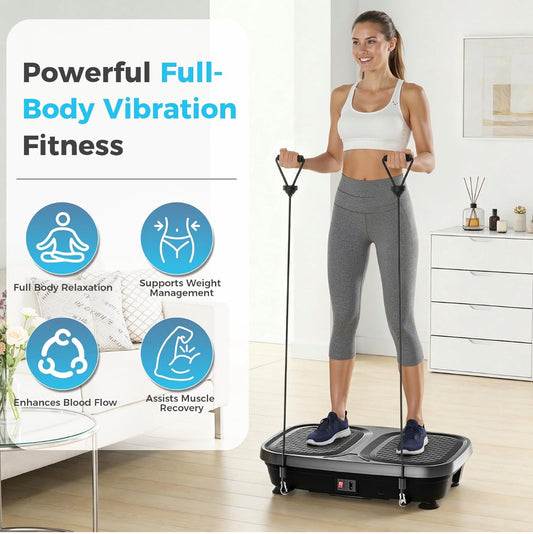 New Other OLIXIS Vibration Plate Full Body Exercise Machine With Remote, Blue