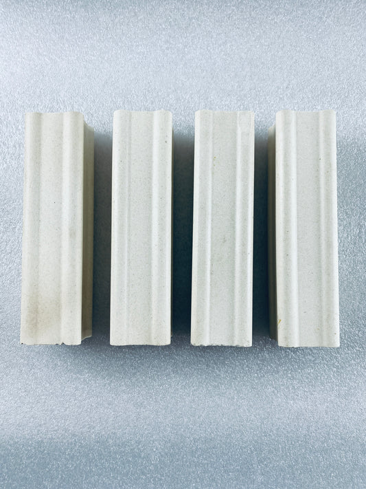 Lot Of 4 - Kiln Approx. 6" Tall x 1.5" Wide Squared End Posts
