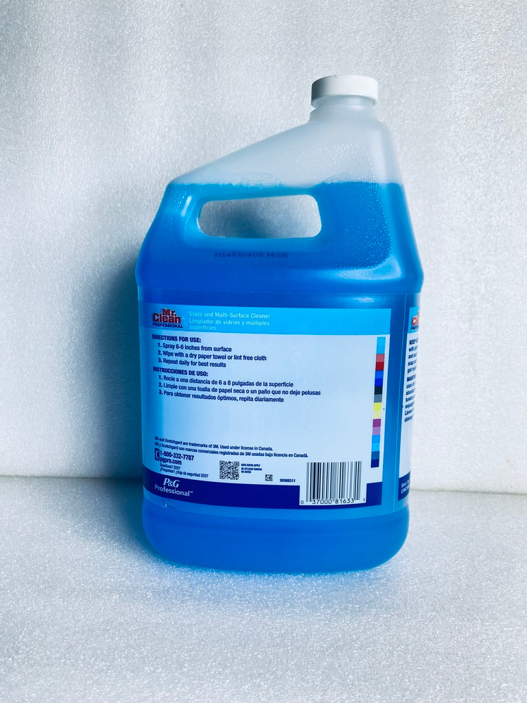 Lot Of 2-New Mr. Clean Professional Glass & Multi-Surface Cleaner W/ Scotchgard
