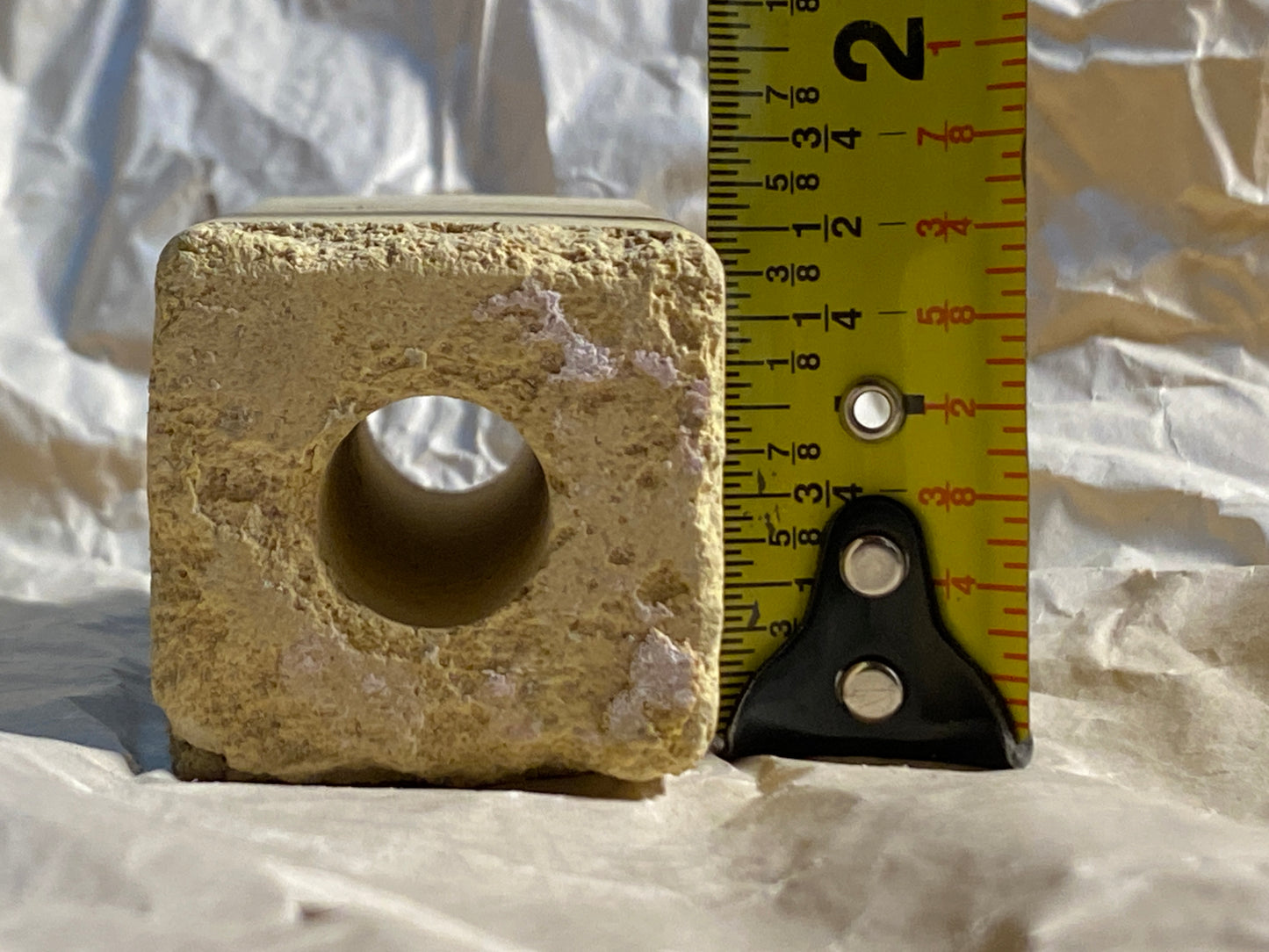 Lot Of 5 - Kiln Approx. 3" Tall x 1 1/2" Wide Squared End Posts