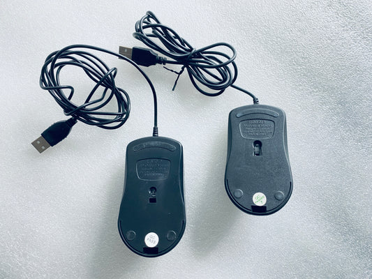 Lot Of 2 - 3D Optical Black USB Mouse, RTM 019