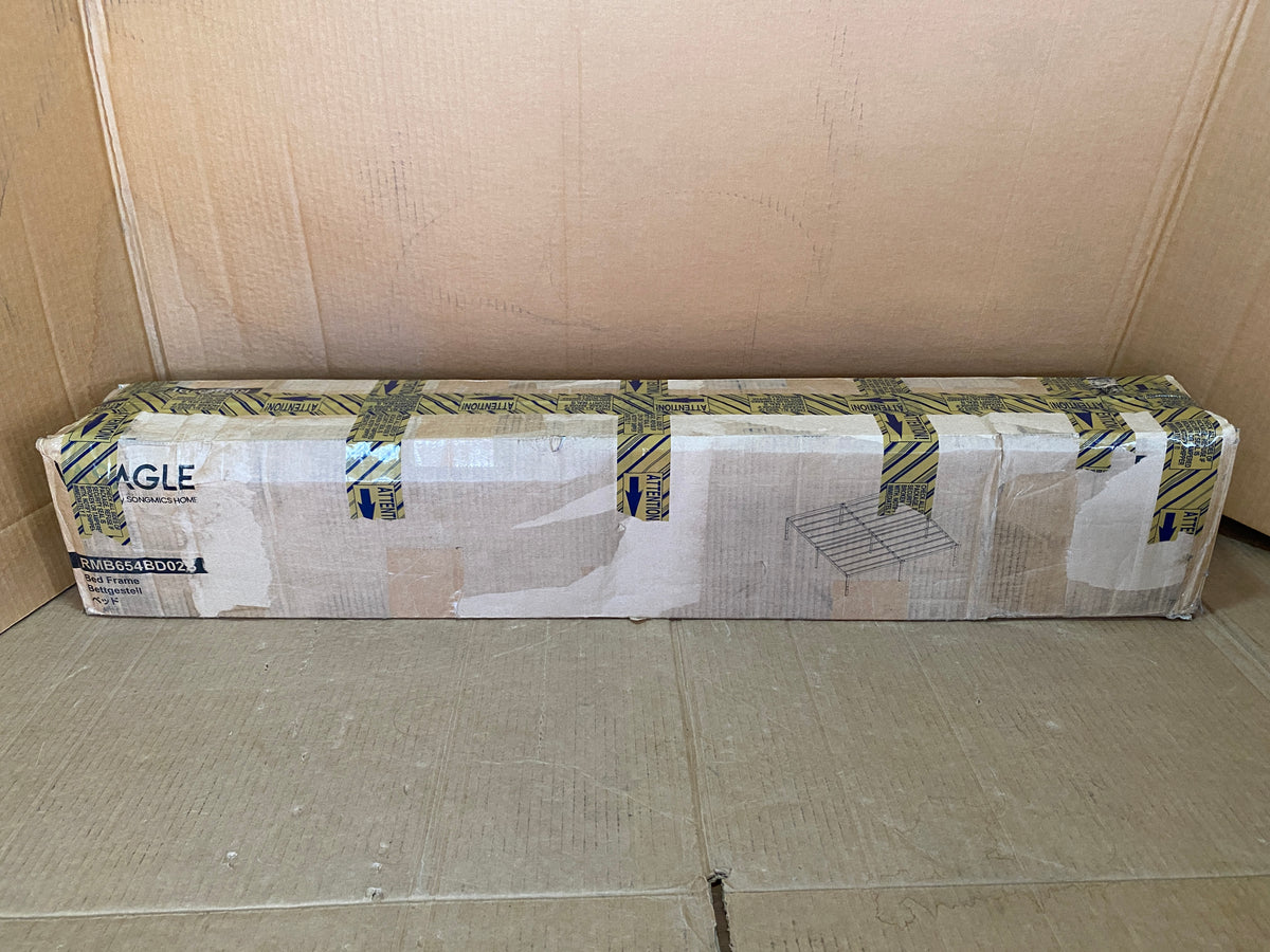 New Open Box VASAGLE King 14" Tall Black Metal Bed Frame, 1100lb Weight Capacity