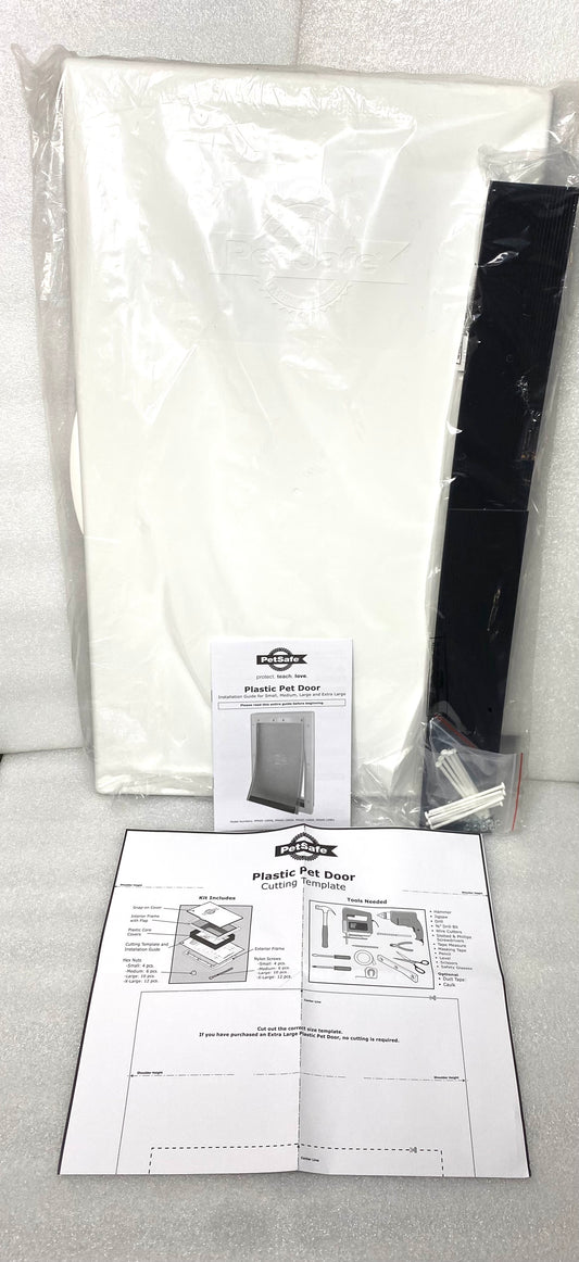 new Other - PetSafe Plastic Pet Door for Extra Large Dogs Weighing Up to 220 lb - (READ)