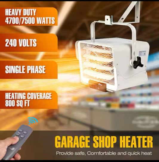 New Other - DR. Infrared Heater 7500W 240V Wall/Ceiling Mount Heater With Remote