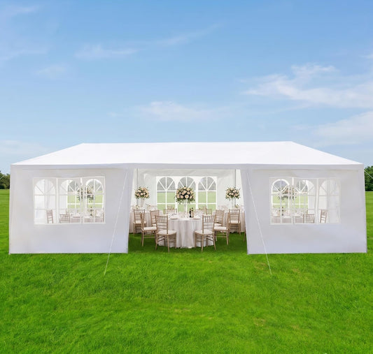 New Other TryGoal 10’ x 30’ Canopy Tent Outdoor Party Tent with Sidewalls, White