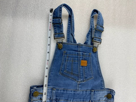 New Kidscool Space Size 3T Overall Denim, Light Blue