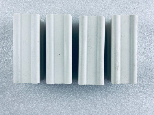 Lot Of 4 - Kiln Approx. 4" Tall x 1.5" Wide Squared End Posts