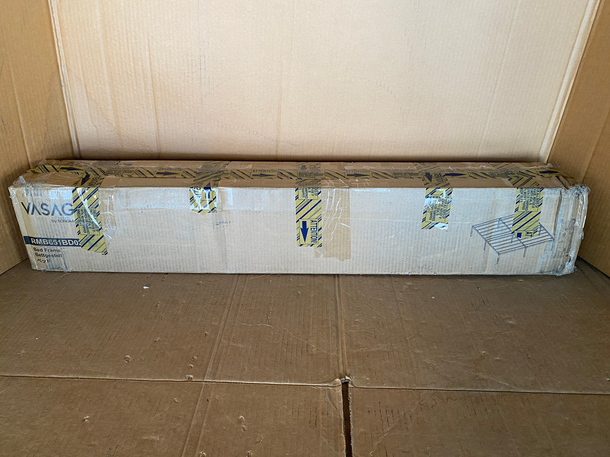 New Open Box VASAGLE 14” Tall Queen Metal Bed Frame W/ 1100lb Weight Capacity