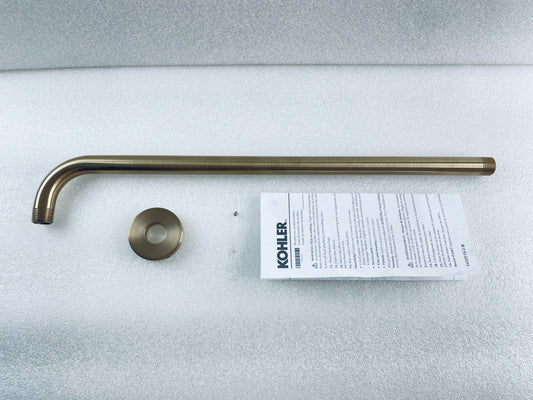 New Other KOHLER Statement 19" Wall-Mount Single-Function Rainhead Arm & Flange