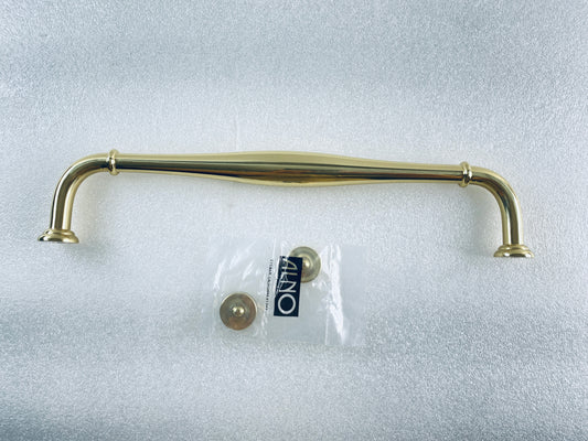 New Open Box Alno Charlie’s Collection 12" Contemporary Pull, Polished Brass