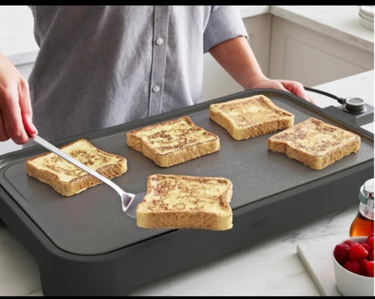New Other Martha Stewart 22” x 12” Griddle, Caviar Gray