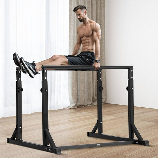 New Other VEVOR 800lb Capacity Heave Duty Dip Bar Stand With Adjustable Height