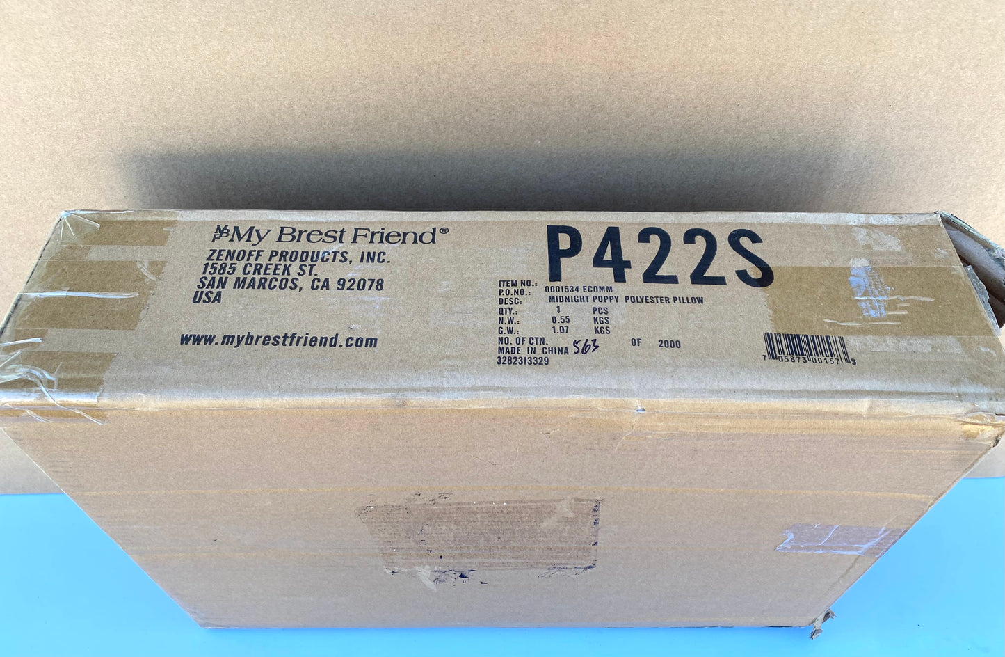 #9 - New - My Best Friend Midnight Poppy Polyester Pillow - (IN COLOR AS SHOWN)