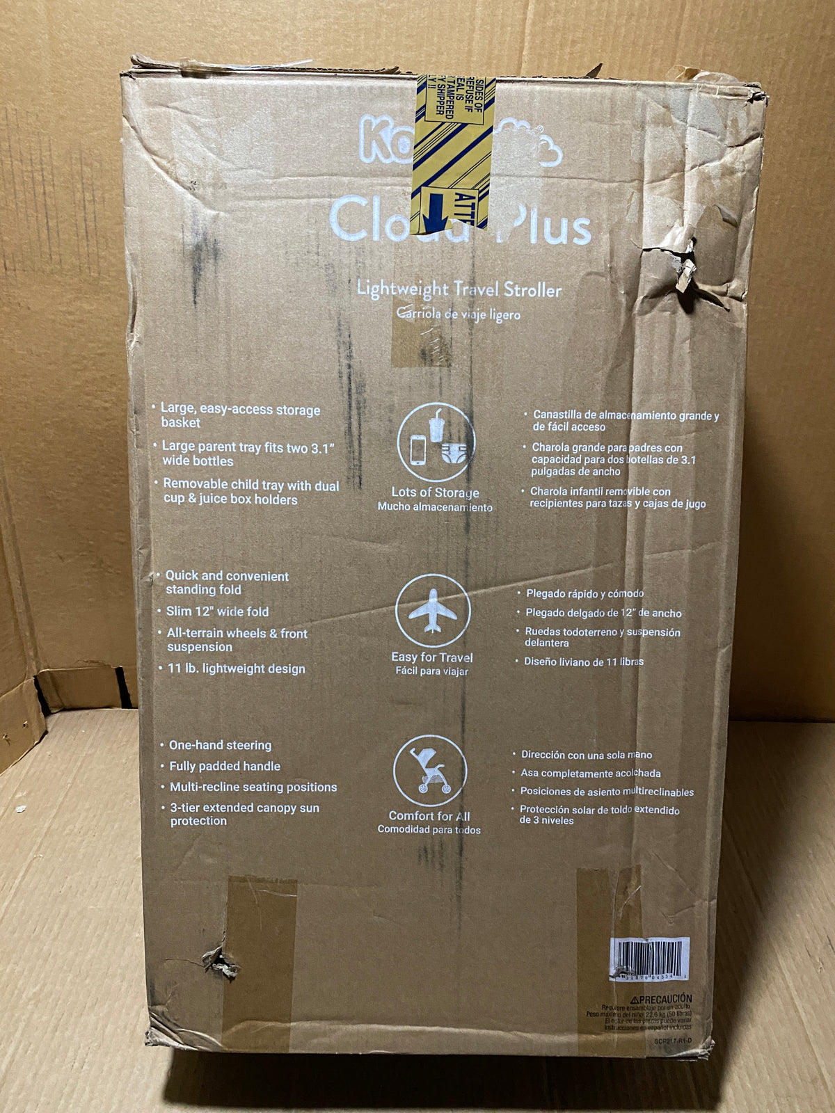 New Open Box Kolcraft Cloud Plus Lightweight Umbrella Stroller W/ Reclining Seat