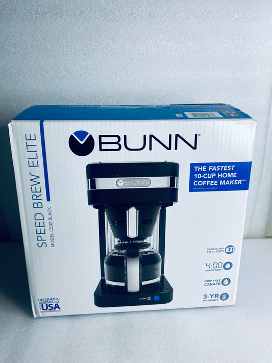 BUNN CSB2B Speed Brew Elite 10-Cup Coffee Maker, Black/SST