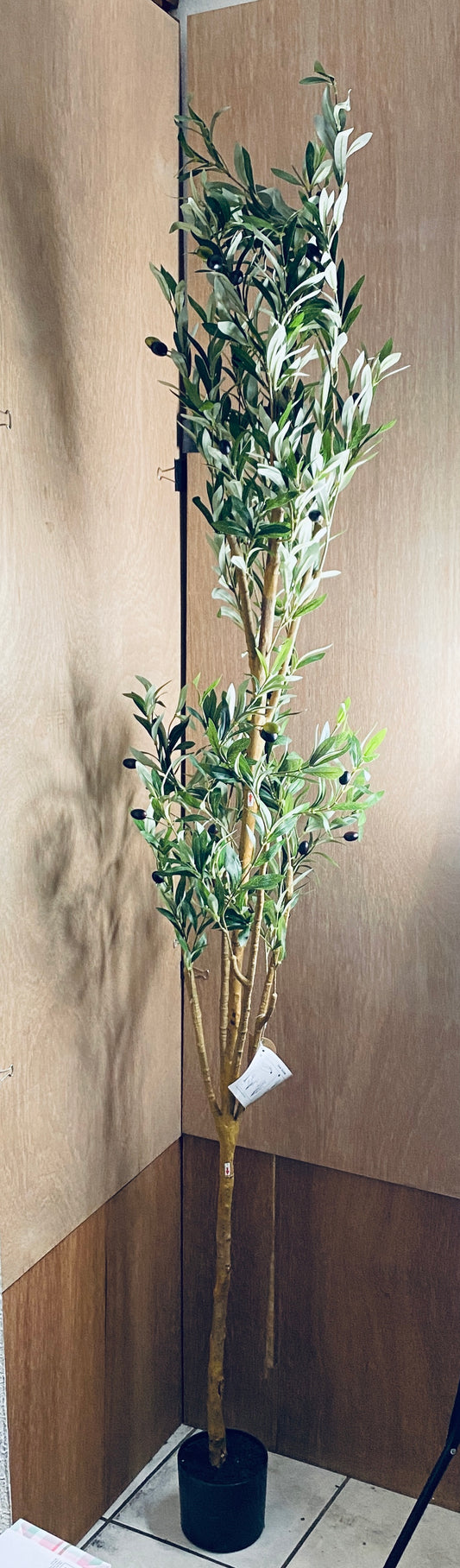 New Other Kazeila 7FT Artificial Olive Tree, Real Wood Trunk & Silk Leaves