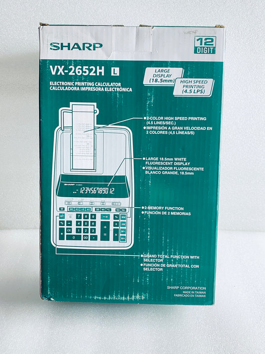 New Other - Sharp VX-2652H Commercial 12-Digit Electronic Printing Calculator