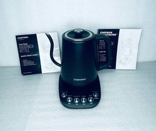 new Other - Chefman True Temp Gooseneck 1500W Kettle Electric, RJ11-GN - (READ)