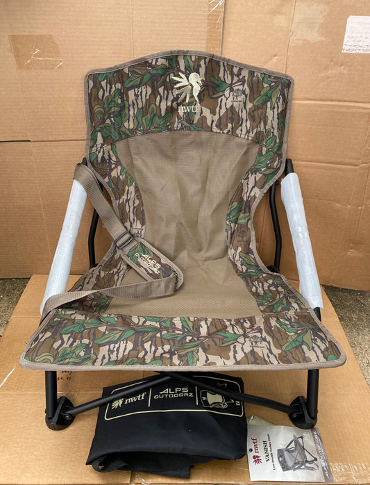 New Other NWTF Vanish Low Profile Outdoor Turkey Chair With Carrying Bag, Camo