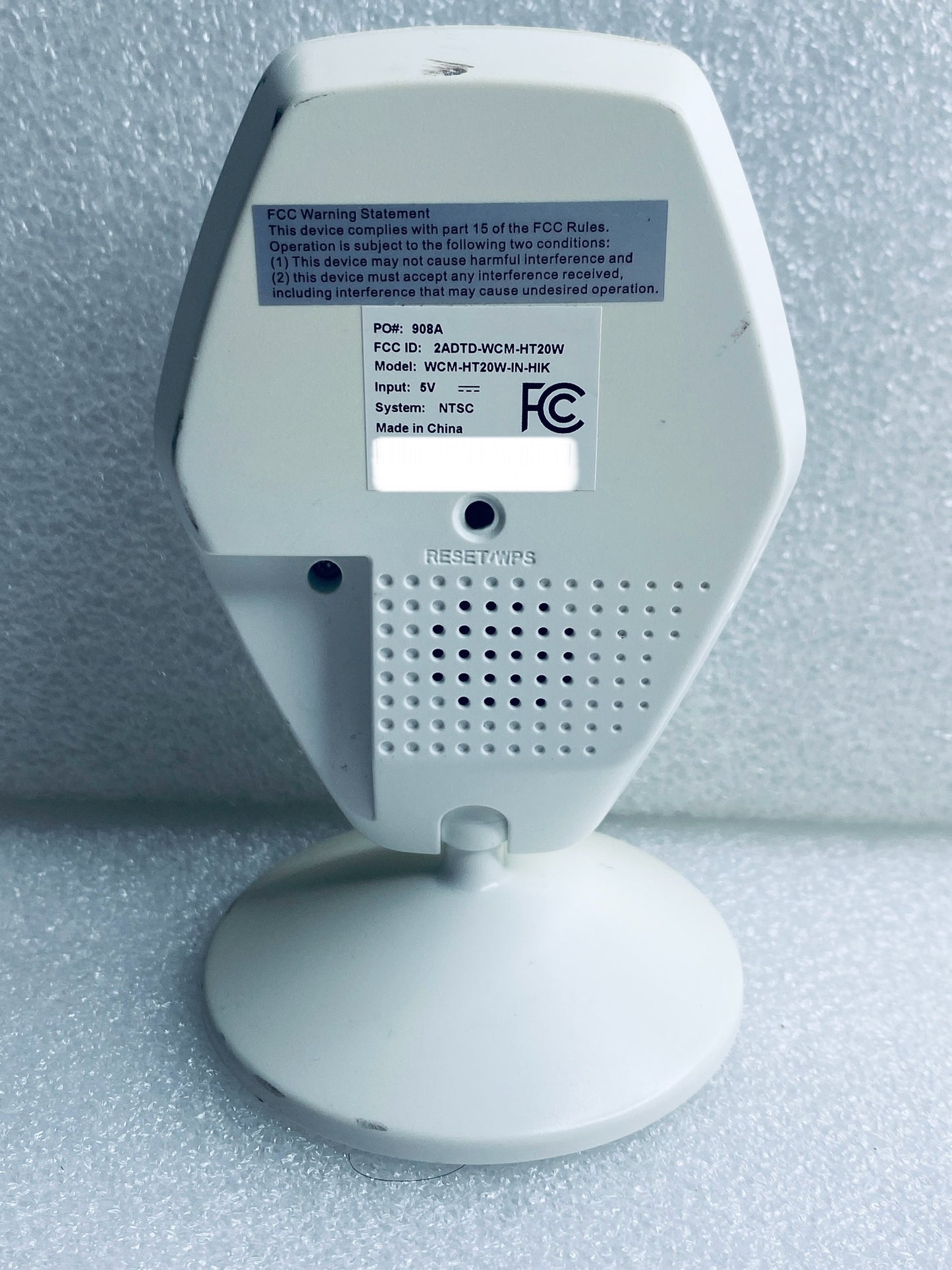 Night Owl Wireless 1080P White Indoor Security Camera, WCM-HT20W-IN-HIK