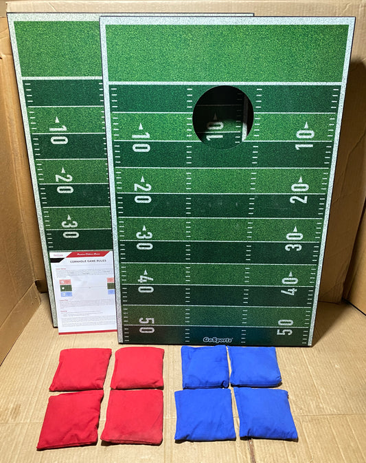 GoSports Outdoor 3' x 2' Football CornHole With Carrying Bag