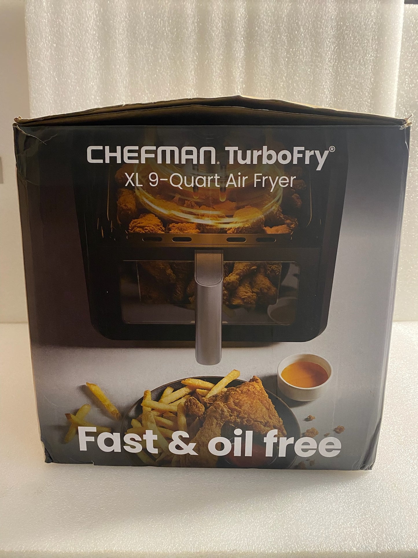 Chefman TurboFry XL 9-Quart Air Fryer, Black - (READ)
