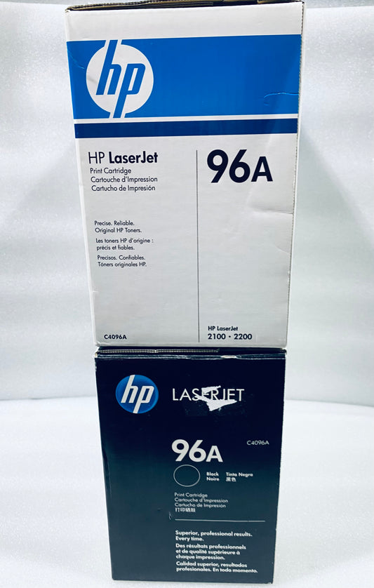 lot Of 2 Open Box-HP LaserJet C4096A Black Print Cartridge For 2100 & 2200-READ