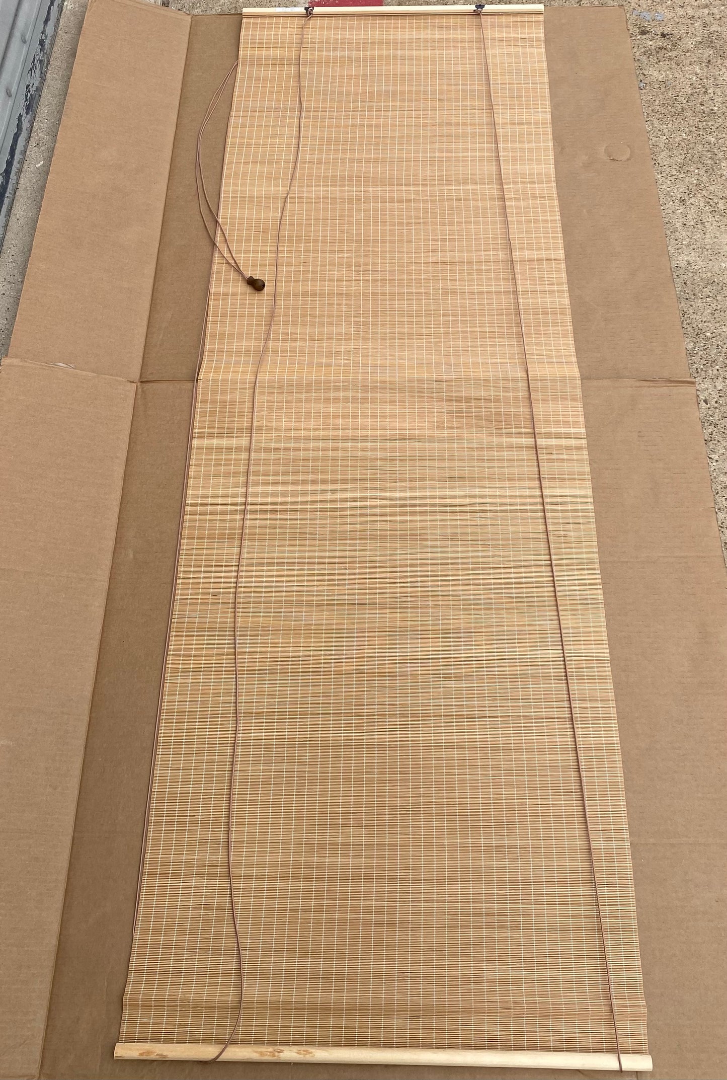 open Box - Xiuxiu Bamboo Window Roll Up Blind Shade, 24" x 74" - (READ)