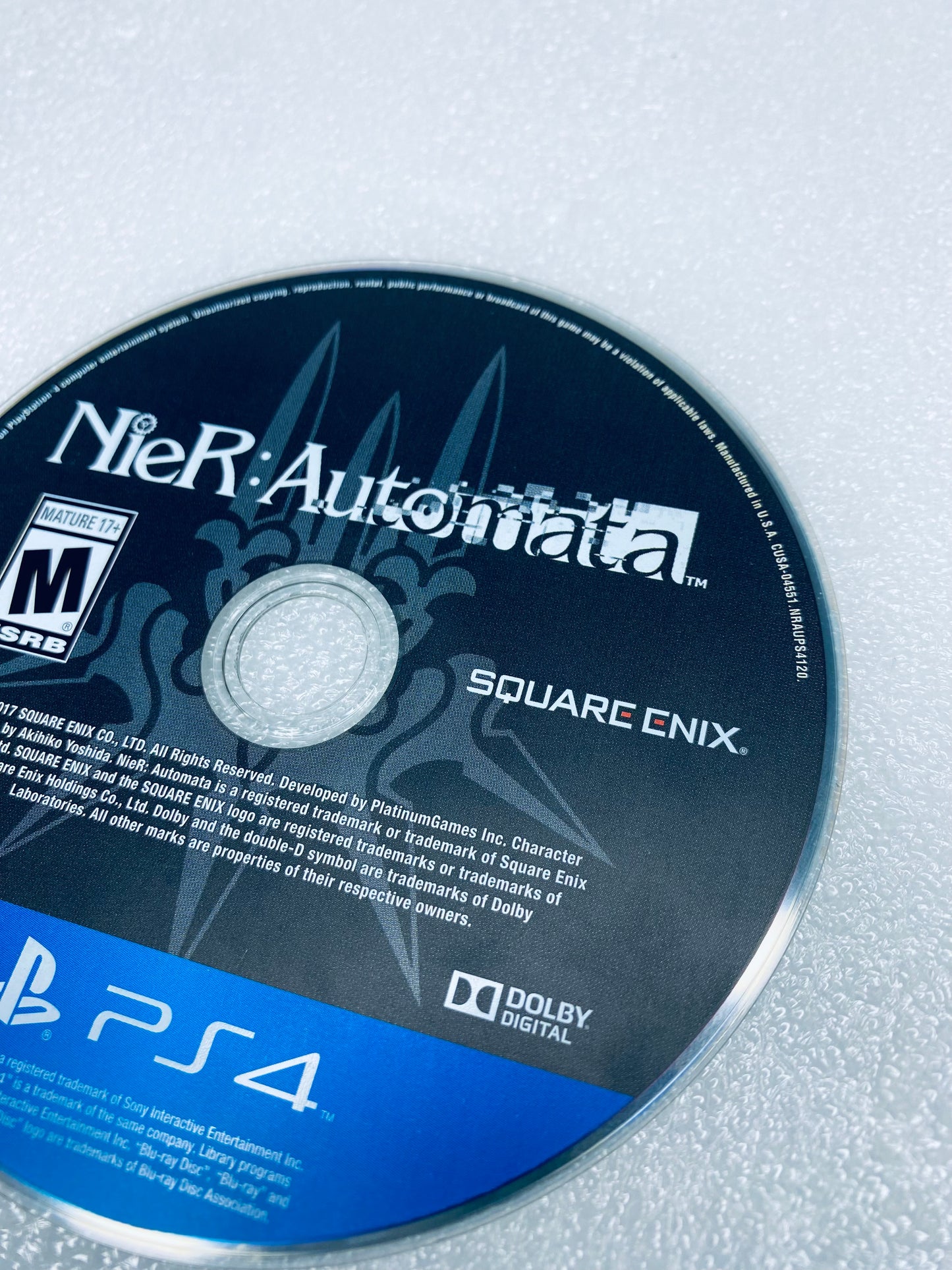 sony PlayStation 4 PS4 Nier: Automata Square Enix, Disc Only- (READ)