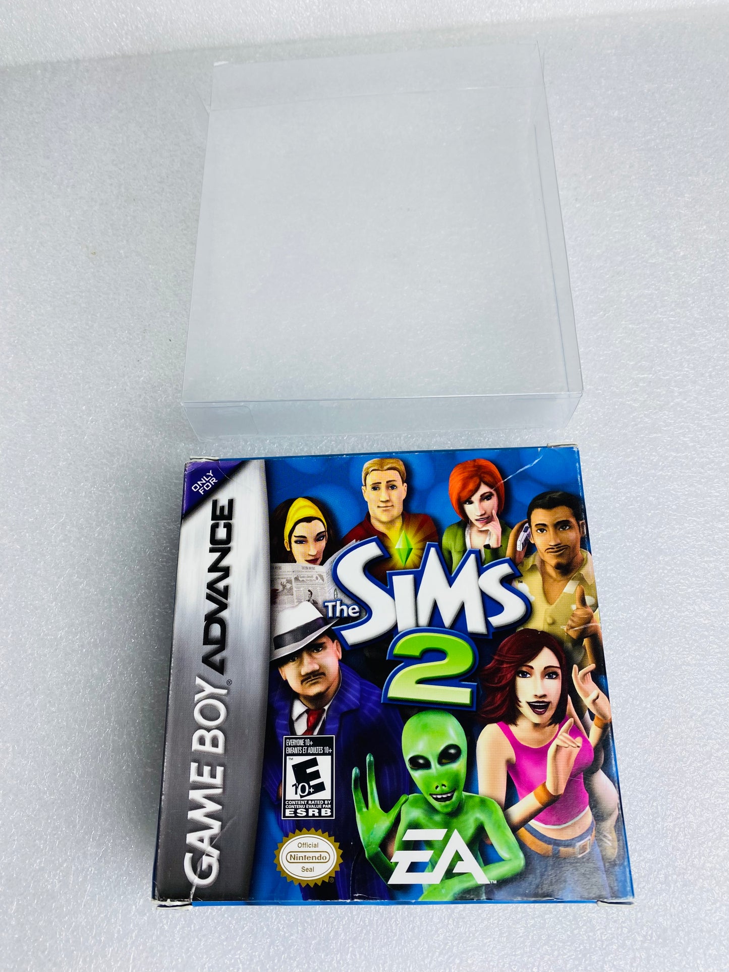 the Sims 2 (Nintendo Game Boy Advance, 2005) W/Plastic Cover - (READ)
