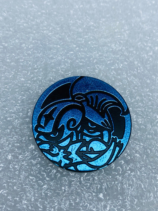 pokemon Accelgor & Escavalier Blue Front, Black Back, 1 3/16" Coin - (READ)