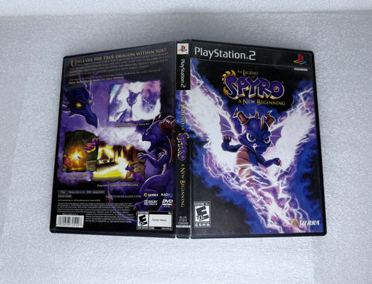 the Legend of Spyro: A New Beginning Black Label For Sony PlayStation 2 - (READ)