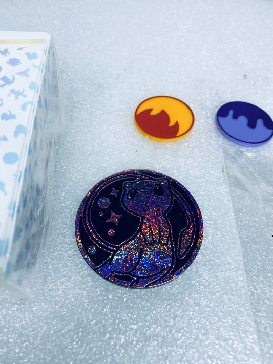 Lot of 5 - Pokemon 151 Scarlet & Violet, 3 Coins, 6 Dice & Deck Box - (READ)