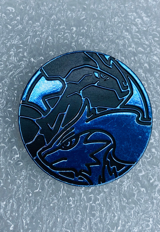 pokemon Reshiram & Zekrom Dark Explorers Blue/Black, 1 3/16" Coin - (READ)