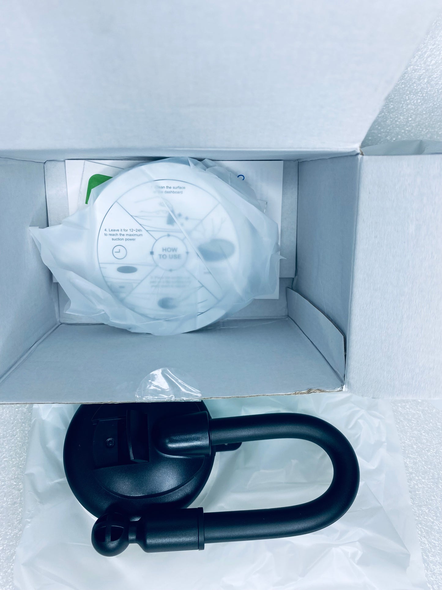 #38 - open Box - Bipopibo Car Phone Windshield Mount With Flexible Arm - (READ) - (IN CONDITION AS SHOWN)