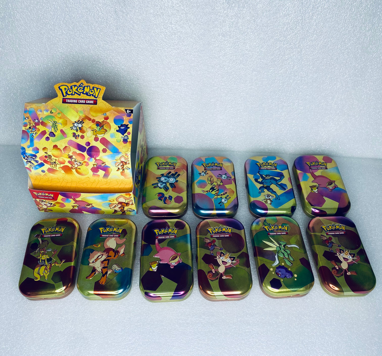 Pokemon Scarlet & Violet 151 Mini Tin Display Art & Coins, No TCG Packs - (READ)