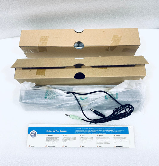 lot Of 2 New Open Box - Dell Monitor Sound Bar Multimedia Black Speaker, 0C730C