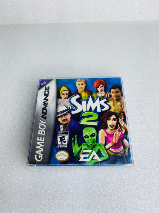 the Sims 2 (Nintendo Game Boy Advance, 2005) W/Plastic Cover - (READ)