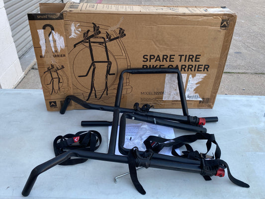 #77 - Allen Spare Tire Bike Carrier, Black - (IN CONDITION AS SHOWN) - (READ)