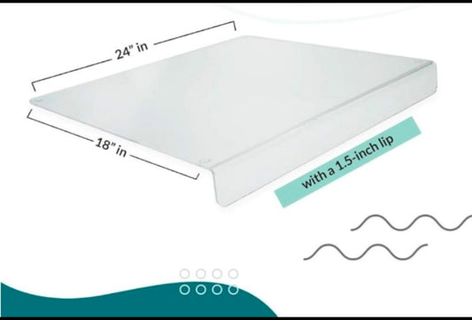new Other Wexbi Acrylic Cutting Board With Lip & Non-Slip Feature, 24" x 18"