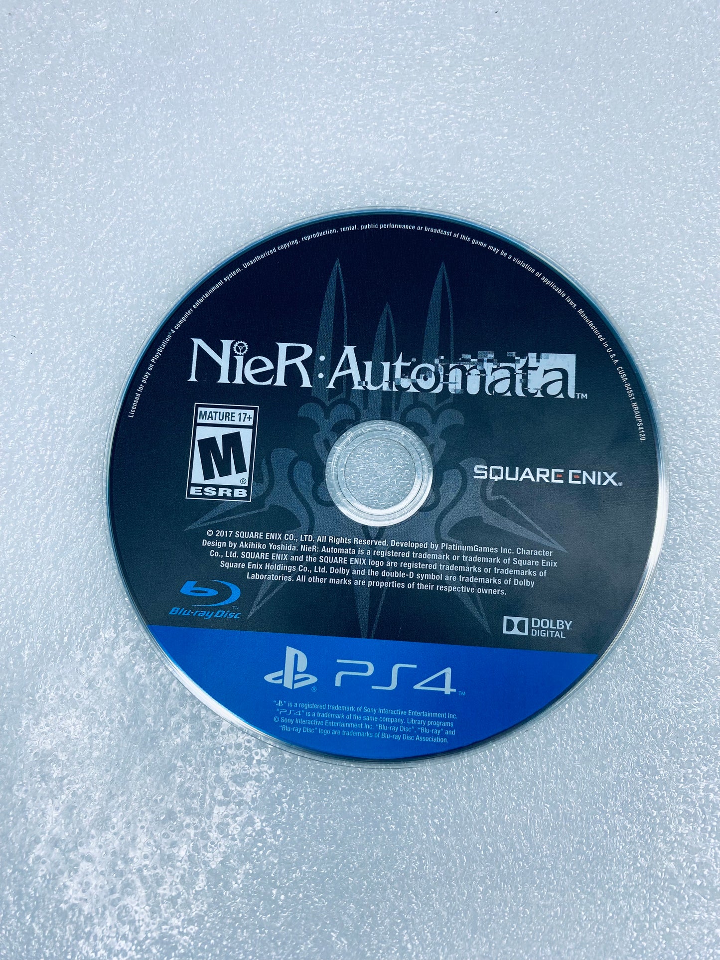 sony PlayStation 4 PS4 Nier: Automata Square Enix, Disc Only- (READ)