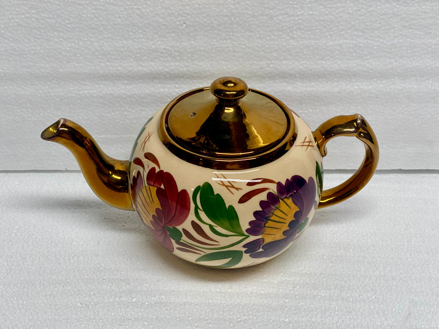 vintage Wade Heath Copper Luster Teapot Made In England (READ)