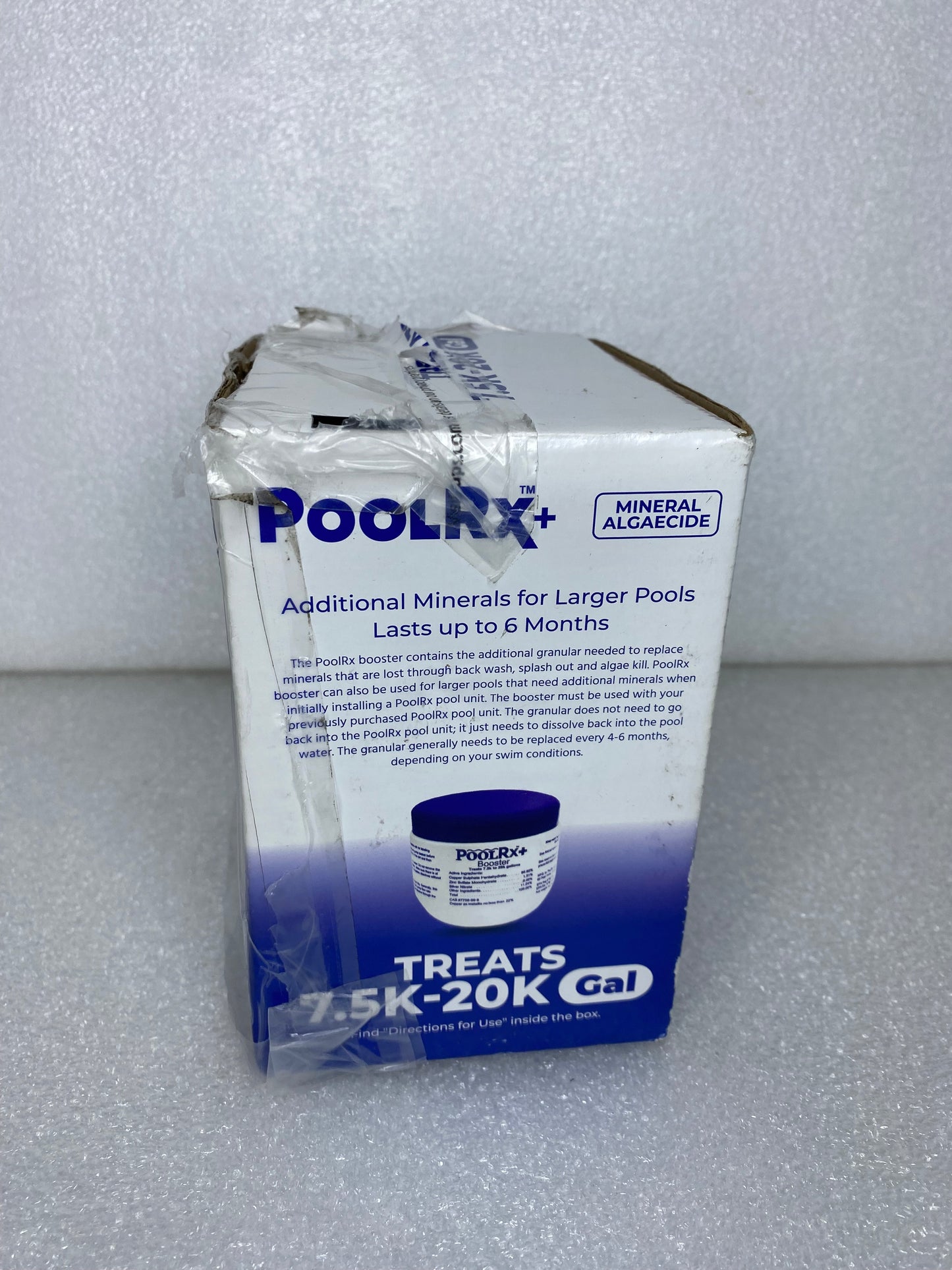 open Box - PoolRX+, Mineral Algaecide, Treats 7.5K-20K Gal, Booster - (READ)