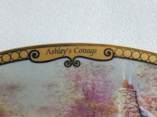 thomas Kinkade's Scenes Of Serenity "Ashley's Cottage" Oval Plate