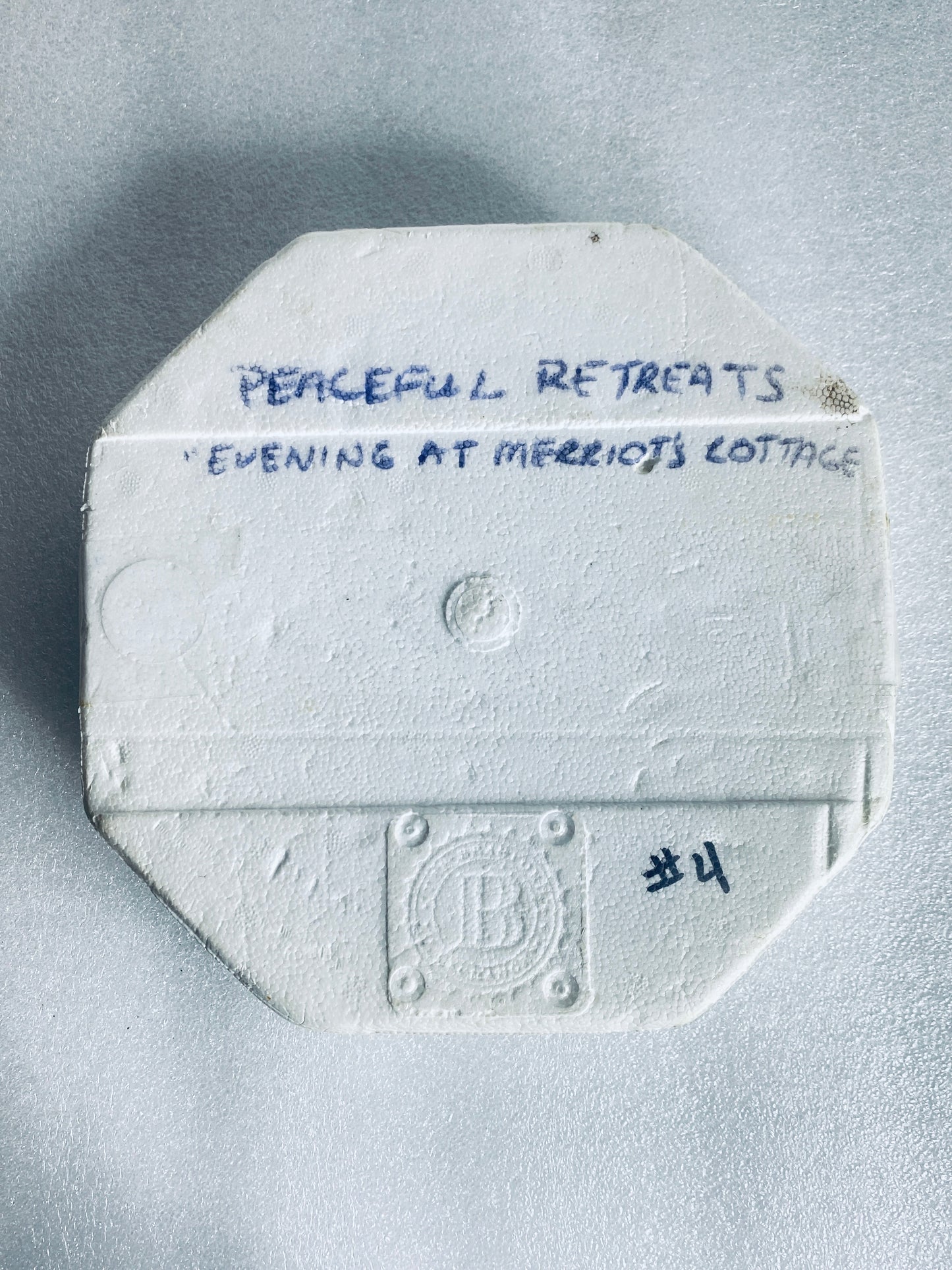 thomas Kinkade's Peaceful Retreats "Evening At Merriot's Cottage" With COA